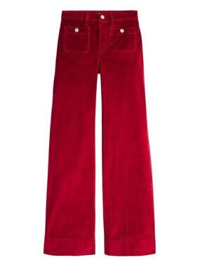 J. Crew Wide Leg Velvet Sailor Trouser Size 36 (22)